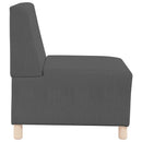 Modulsofa enhed uden arme 3 pcs Mørkegrå 55 x 74 x 82 cm
