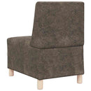 Modulsofa enhed uden arme 3 pcs Mørkegrå 55 x 74 x 82 cm