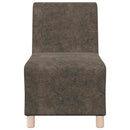 Modulsofa enhed uden arme 3 pcs Mørkegrå 55 x 74 x 82 cm
