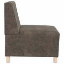 Modulsofa enhed uden arme 3 pcs Mørkegrå 55 x 74 x 82 cm