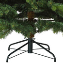 Kunstigt Hinged Juletræ med stativ Grøn 240 cm PVC, PE og stål
