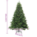 Kunstigt Hinged Juletræ med stativ Grøn 240 cm PVC, PE og stål