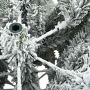 Kunstigt bøjelig juletræ snefløjtet Hvid 240 cm PVC, stål