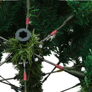 Kunstigt bøjelig juletræ snefløjtet Grøn 120 cm PVC, stål