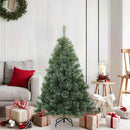 Kunstigt bøjelig juletræ snefløjtet Grøn 120 cm PVC, stål
