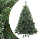 Kunstigt bøjelig juletræ snefløjtet Grøn 120 cm PVC, stål