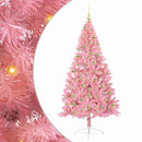 Kunstig Forbelyst Juletræ Lyserød 180 cm PVC