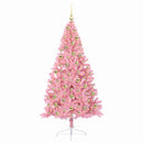 Kunstig Forbelyst Juletræ Lyserød 180 cm PVC