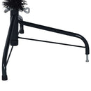 Kunstig Forbelyst Juletræ med 300 LED'er Sort 210 cm PVC