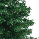 Hjørne Kunstigt Juletræ med 300 LED'er Grøn 180 cm PVC og metal