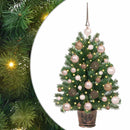 Kunstigt juletræ med 150 LED'er med stativ Grøn 75 cm PE og PVC