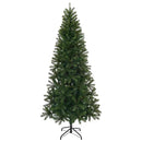 Kunstigt juletræ med 300 LED'er Grøn 240 cm PE og PVC