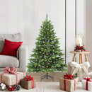 Kunstigt juletræ med 150 LED'er Grøn 120 cm PE og PVC