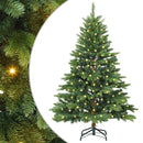 Kunstigt juletræ med 150 LED'er Grøn 120 cm PE og PVC