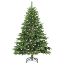 Kunstigt juletræ med 150 LED'er Grøn 120 cm PE og PVC