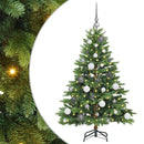 Kunstigt juletræ med 150 LED'er Grøn 120 cm PE og PVC