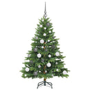 Kunstigt juletræ med 150 LED'er Grøn 120 cm PE og PVC