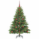 Kunstigt juletræ med 150 LED'er Grøn 120 cm PE og PVC