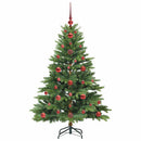 Kunstigt juletræ med 150 LED'er Grøn 120 cm PE og PVC