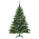 Kunstigt juletræ med 150 LED'er Grøn 120 cm PE og PVC