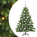 Kunstigt juletræ med 150 LED'er Grøn 120 cm PE og PVC