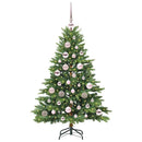 Kunstigt juletræ med 150 LED'er Grøn 120 cm PE og PVC
