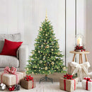 Kunstigt juletræ med 150 LED'er Grøn 120 cm PE og PVC