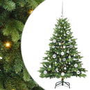 Kunstigt juletræ med 150 LED'er Grøn 120 cm PE og PVC