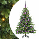 Kunstigt juletræ med 150 LED'er Grøn 120 cm PE og PVC