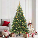 Kunstigt juletræ med 300 LED'er Grøn 180 cm PE og PVC