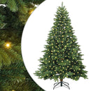 Kunstigt juletræ med 300 LED'er Grøn 240 cm PE og PVC