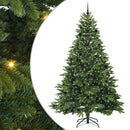 Kunstigt juletræ med 300 LED'er Grøn 240 cm PE og PVC