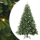 Kunstigt juletræ med 300 LED'er Grøn 240 cm PE og PVC
