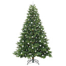 Kunstigt juletræ med 300 LED'er Grøn 240 cm PE og PVC