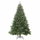 Kunstigt juletræ med 300 LED'er Grøn 240 cm PE og PVC