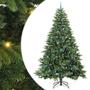 Kunstigt juletræ med 300 LED'er Grøn 240 cm PE og PVC
