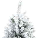 Kunstigt juletræ med 300 LED'er Hvid 210 cm PE og PVC