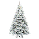 Kunstigt juletræ med 300 LED'er Hvid 210 cm PE og PVC