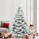 Kunstigt juletræ med 300 LED'er Hvid 210 cm PE og PVC