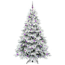 Kunstigt juletræ med 300 LED'er Hvid 210 cm PE og PVC