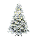 Kunstigt juletræ med 300 LED'er Hvid 240 cm PE og PVC