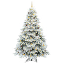 Kunstigt juletræ med 300 LED'er Hvid 240 cm PE og PVC