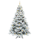 Kunstigt juletræ med 300 LED'er Hvid 240 cm PE og PVC