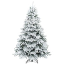 Kunstigt juletræ med 300 LED'er Hvid 240 cm PE og PVC