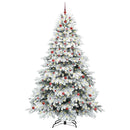 Kunstigt juletræ med 300 LED'er Hvid 240 cm PE og PVC