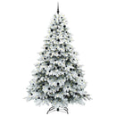 Kunstigt juletræ med 300 LED'er Hvid 240 cm PE og PVC