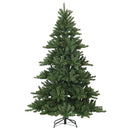 Kunstigt Hinged Juletræ med 300 LED'er Grøn 180 cm PVC og Stål