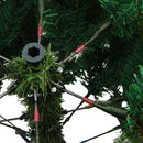 Kunstigt juletræ med 300 LED'er Grøn 180 cm PE og PVC