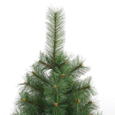 Kunstigt juletræ med 300 LED'er Grøn 210 cm PE og PVC