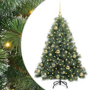 Kunstigt juletræ med 150 LED'er Grøn 120 cm PE og PVC